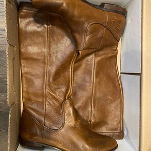 Frye brown leather knee high boots size 9.5